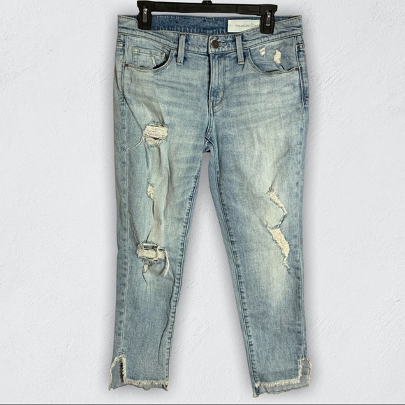 Treasure & Bond Denim - Treasure & Bond Midrise Boyfriend Skinny Ankle, 27